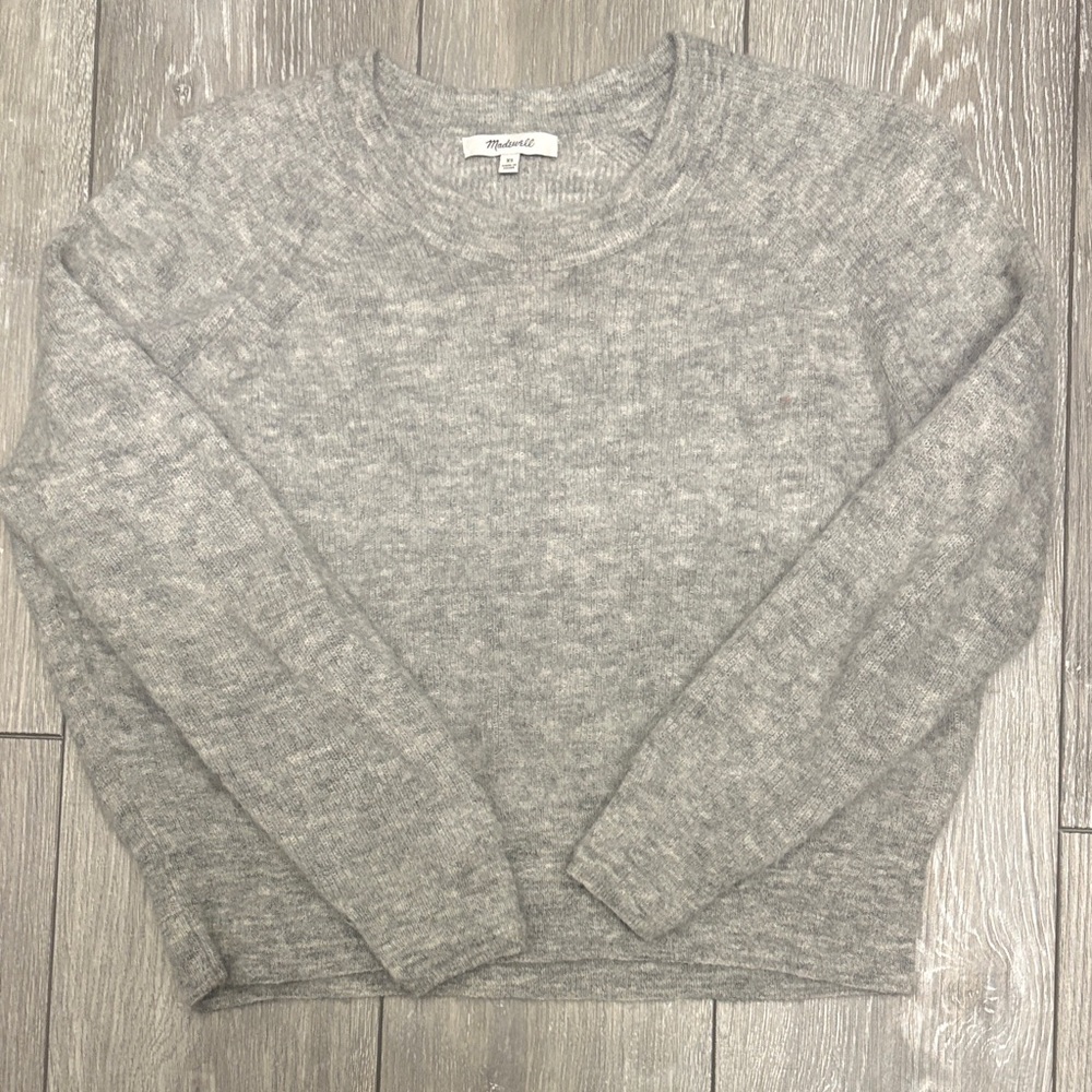 Madewell Heather Gray Crew Neck Sweater